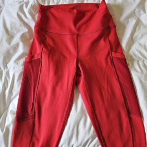 Fabletics red leggings size XS